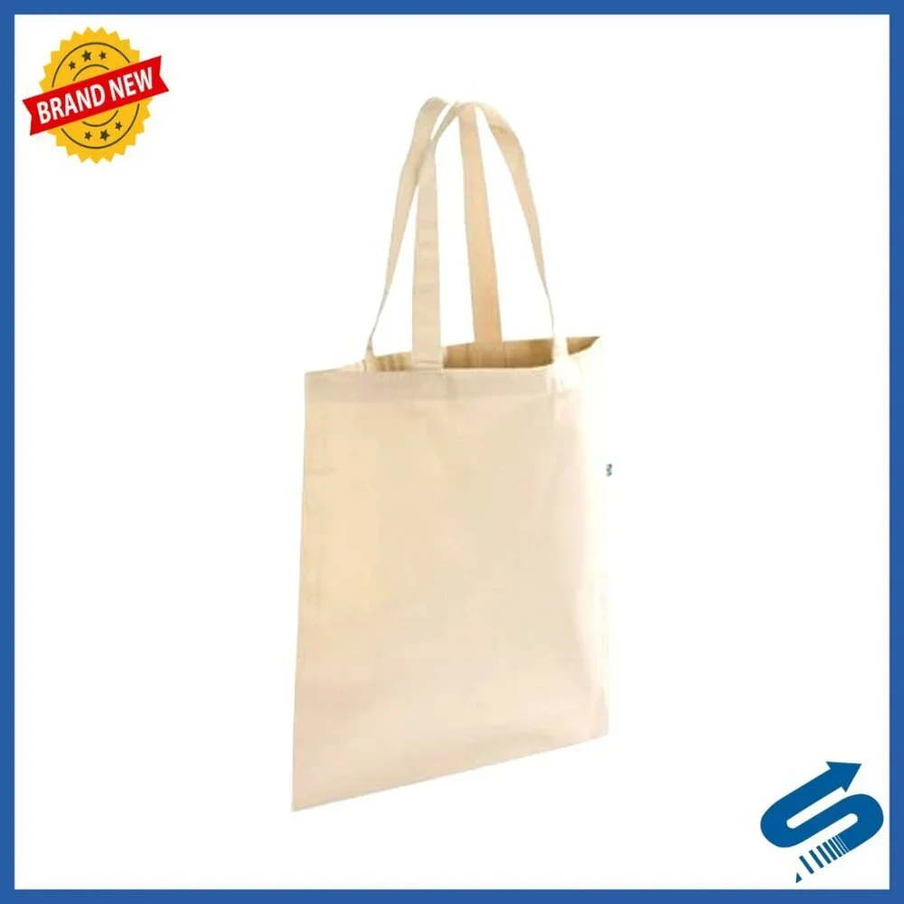 Heavy Duty Recycled Canvas Tote Bags Bulk Pack Eco Friendly Reusable